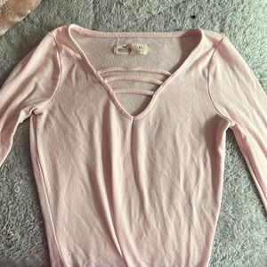 pink vintage Hollister top